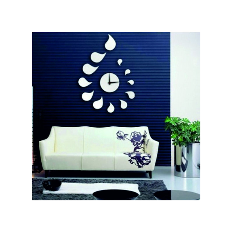 DIY ROZMARIN Tropfenaufkleber-Wanduhr