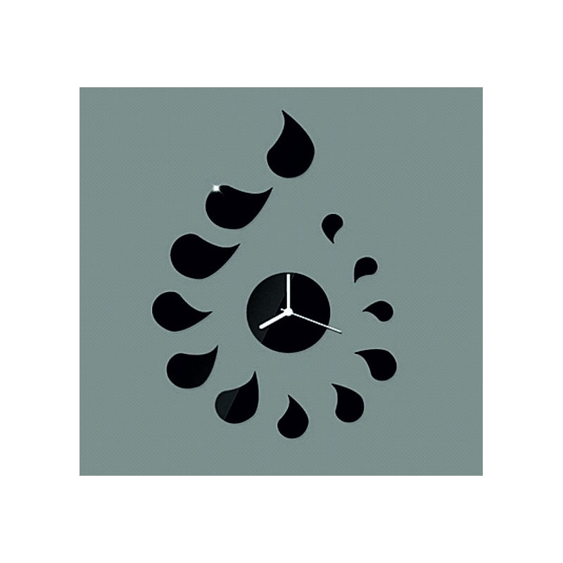 Sticker Wanduhr Tropfen DIY ROSEMARY