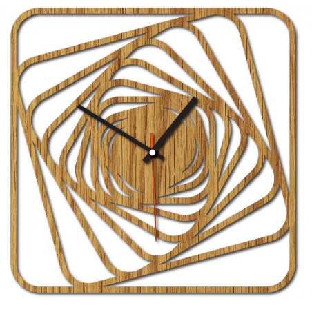 Sentop - MDF Moderne Wanduhr GARVI HD F015 i schwarz