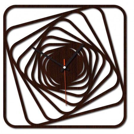 Sentop - MDF Moderne Wanduhr GARVI HD F015 i schwarz