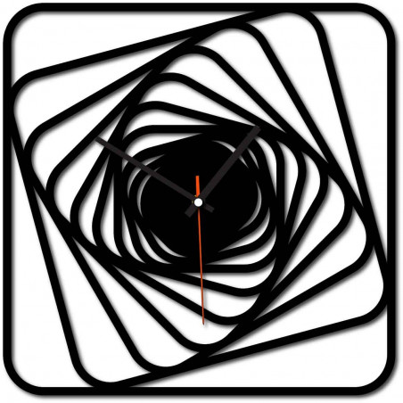 Sentop - MDF Moderne Wanduhr GARVI HD F015 i schwarz