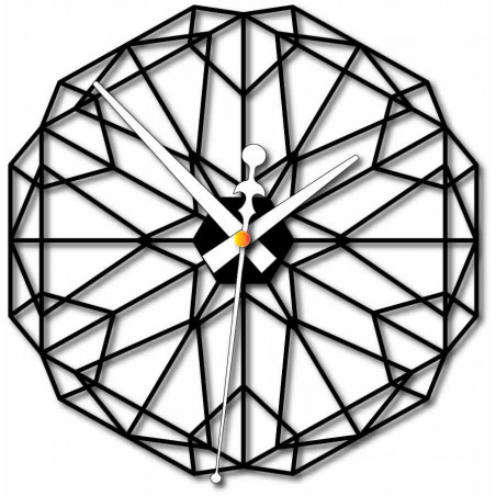 Geometrische Wanduhr aus Holzsperrholz - CUDO