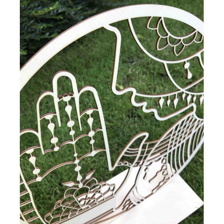 Stylesa - Holzmalerei an der Wand der Demut und Dankbarkeit PR0349 auch schwarz