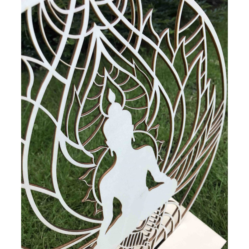 Wandmalerei Mandala und Buddha - ZIMMER