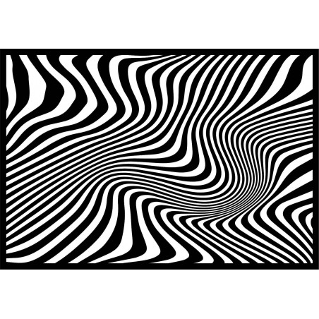Dekoratives Wandbild Zebra und Schwarz