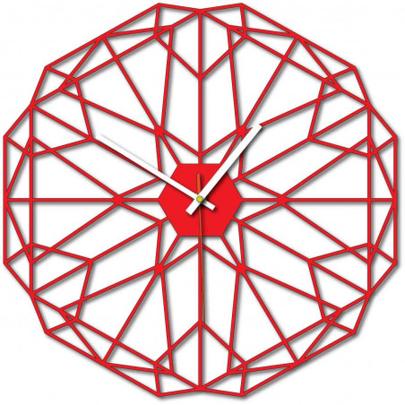 Geometrische Wanduhr auch schwarz X0097