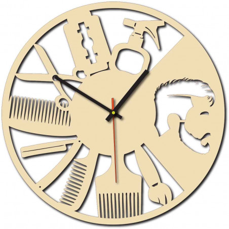 Moderne Wanduhr für Salon und schwarz X0098
