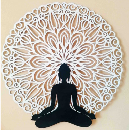 Sentop - Mandala 3D-Bild an der Wand des Buddha-Mandala-Farbdesigns