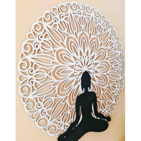 Sentop - Mandala 3D-Bild an der Wand des Buddha-Mandala-Farbdesigns