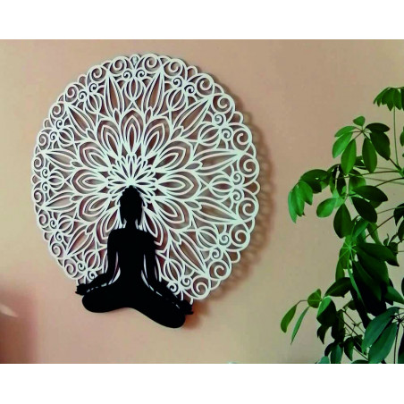 Sentop - Mandala 3D-Bild an der Wand des Buddha-Mandala-Farbdesigns