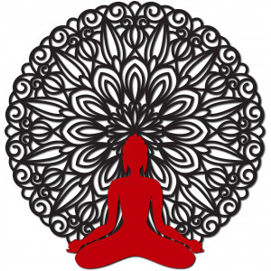 Sentop - Mandala 3D-Bild an der Wand des... 2