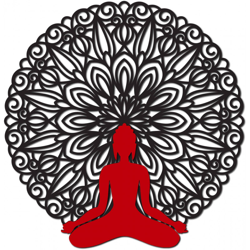 Sentop - Mandala 3D-Bild an der Wand des...