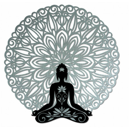 3D Wandbild Buddha im Mandala 50, 70, 90 cm