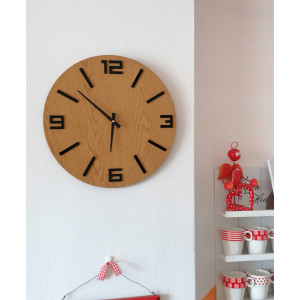 Stilvolle Wanduhr aus Holz – minimalistisches Design –...
