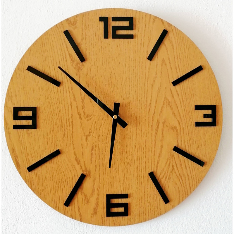 Stilvolle Wanduhr aus Holz – minimalistisches...