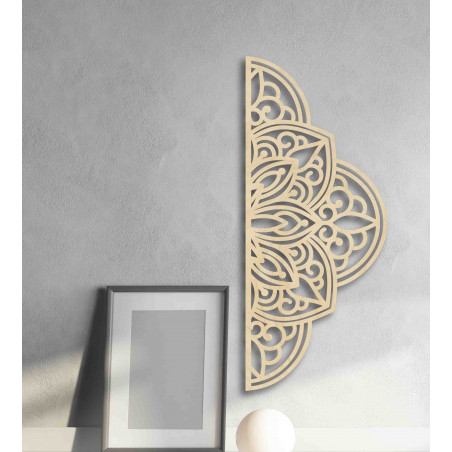 Holzwandbild Halbmandala - BOHEMIA