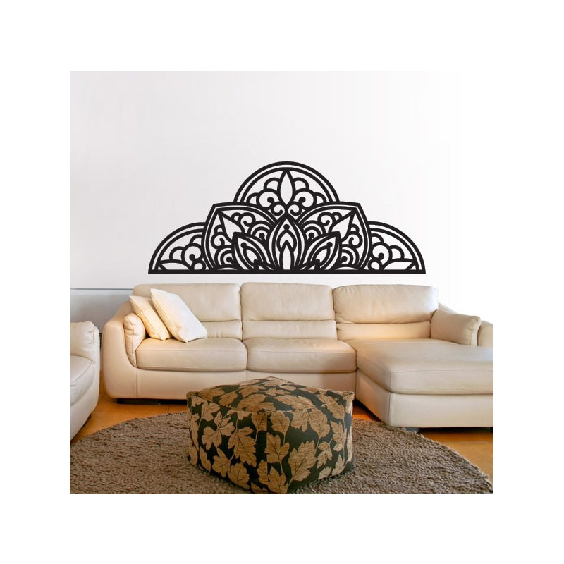 Holzwandbild Halbmandala - BOHEMIA