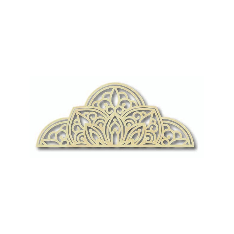 Holzwandbild Halbmandala - BOHEMIA