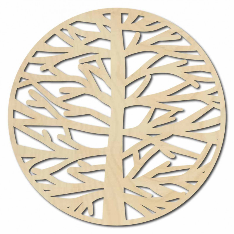 Sentop - großes Bild an der Wand eines Baumes...