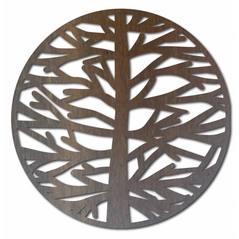 Sentop - großes Bild an der Wand eines Baumes...