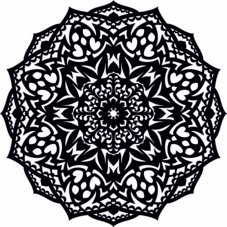 Holzmandala an der Wand - CIRCEL