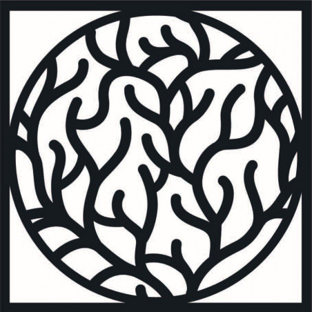 Modernes Wandbild mit Ästen im Rahmen - STEITI