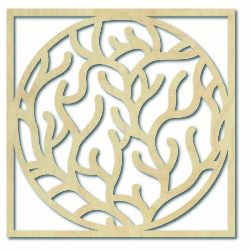 Modernes Wandbild mit Ästen im Rahmen - STEITI