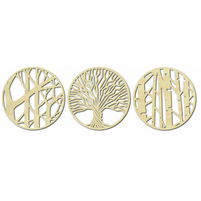 Dreiteilige Wandmalerei - YOSED