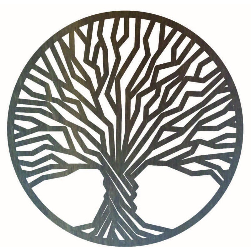 Stylesa - Holzgemälde an einer Baumwand