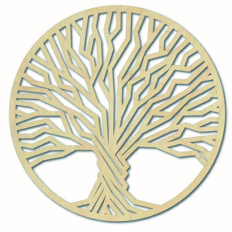 Stylesa - Holzgemälde an einer Baumwand