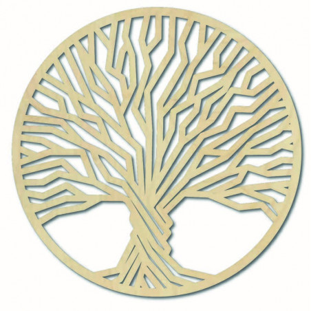 Stylesa - Holzgemälde an einer Baumwand