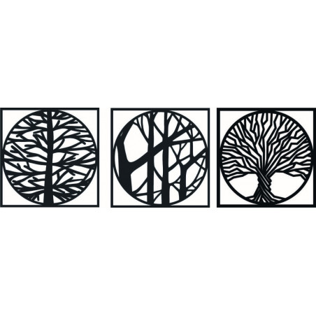 Stylesa - 3-teiliges Gemälde an der Wand DESIRROO