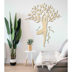 Wandbild Yogi und Baum - HARMONY 2