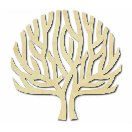 Modernes Holzwandbild Baum Wind im Geäst - SINGRO