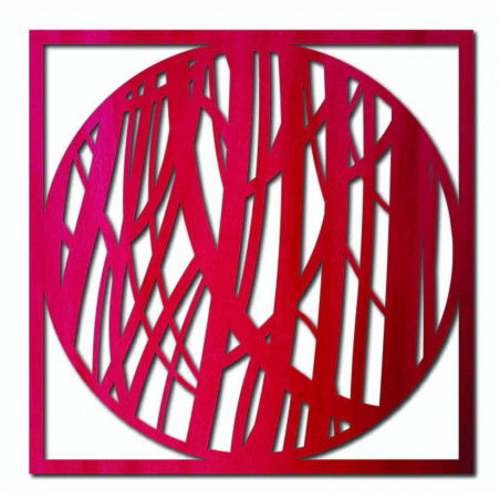 Wandbild aus Holz mit einer Linie - HOGFOG