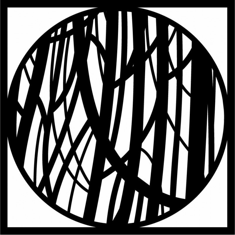 Wandbild aus Holz mit einer Linie - HOGFOG