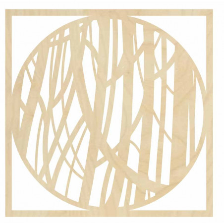 Wandbild aus Holz mit einer Linie - HOGFOG