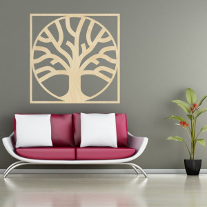 Sentop - Modernes Wandbild aus Sperrholz - Holzdekoration...