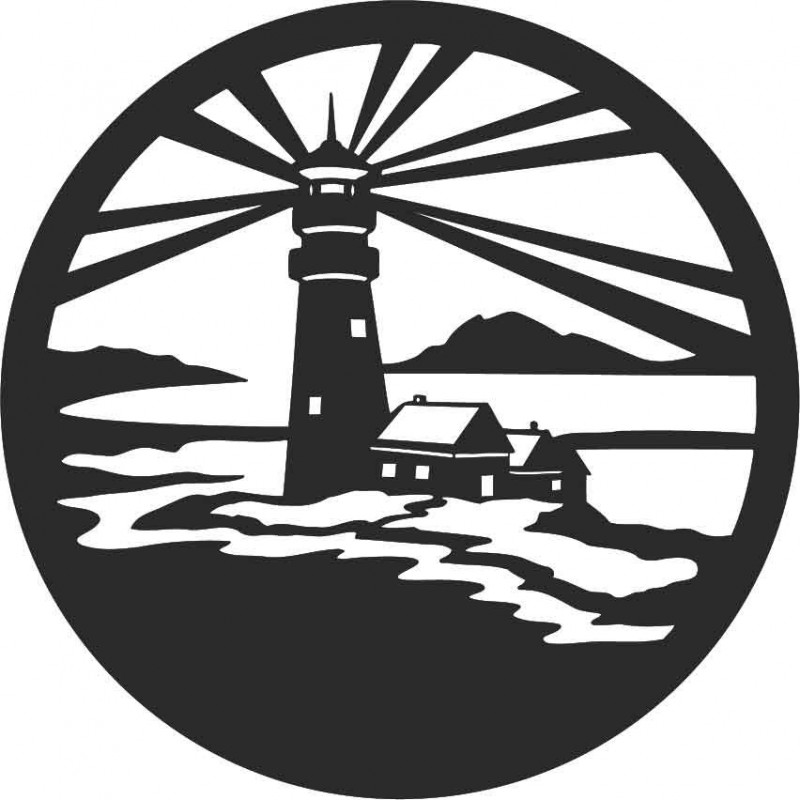 Sentop - Leuchtturm moderne Malerei an der Wand...