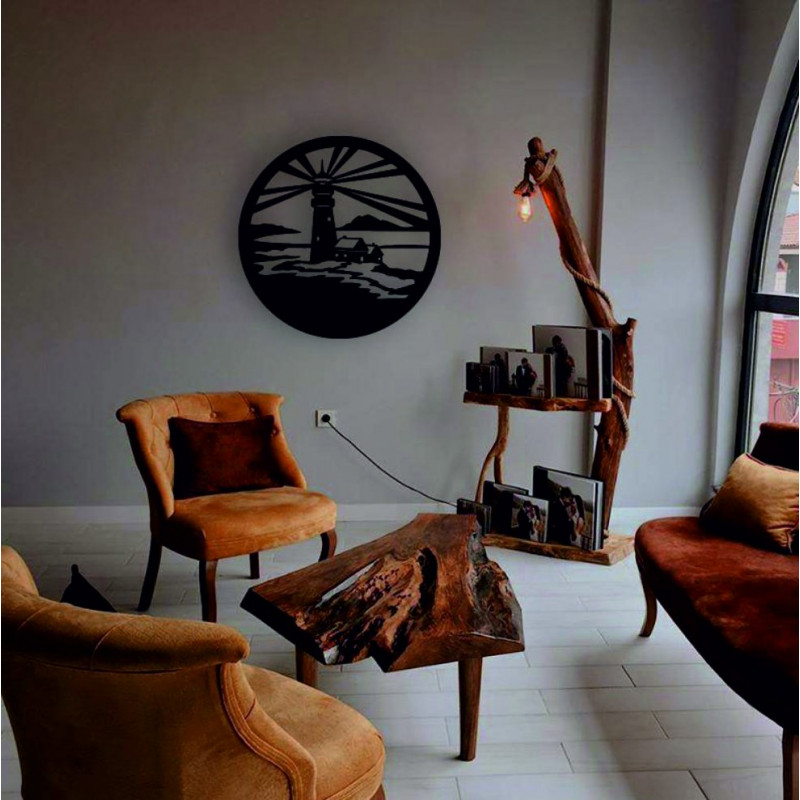 Sentop - Leuchtturm moderne Malerei an der Wand...