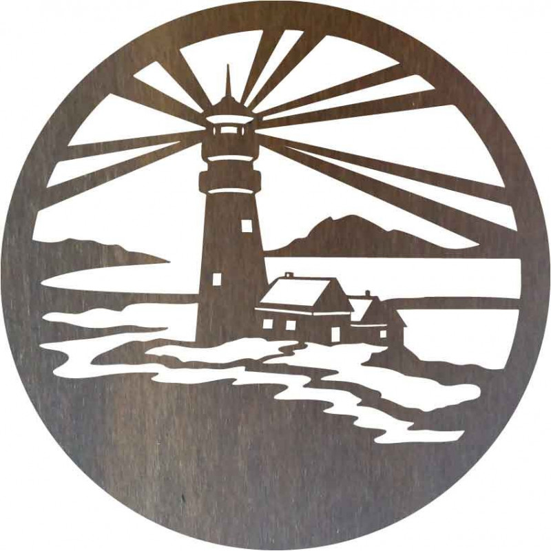 Sentop - Leuchtturm moderne Malerei an der Wand...