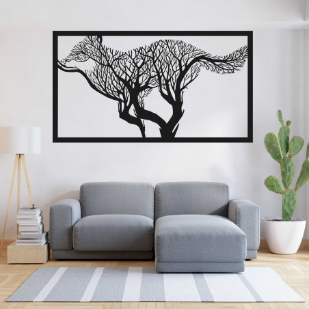 Geschnitzte Wandmalerei eines Hundes aus Holzsperrholz | SENTOP