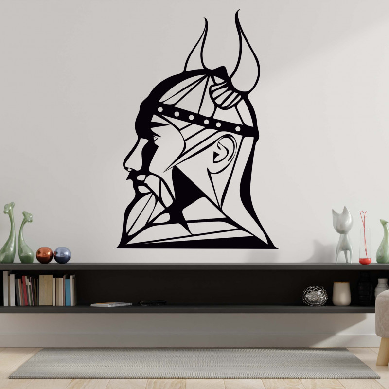 Geschnitztes Holzbild für die Wand Wikinger - RAGNAR