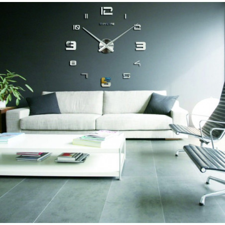 Klebespiegel-Wanduhr PROFI CLOCK 3D Klebespiegel-Wanduhr PROFI CLOCK 3D