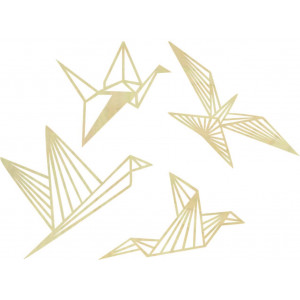 Modernes Wandbild - Freie Vögel 4 Stück - LIBERDADE 2