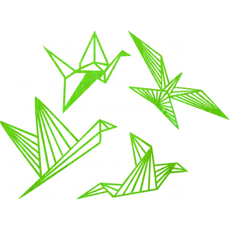 Modernes Wandbild - Freie Vögel 4 Stück -...