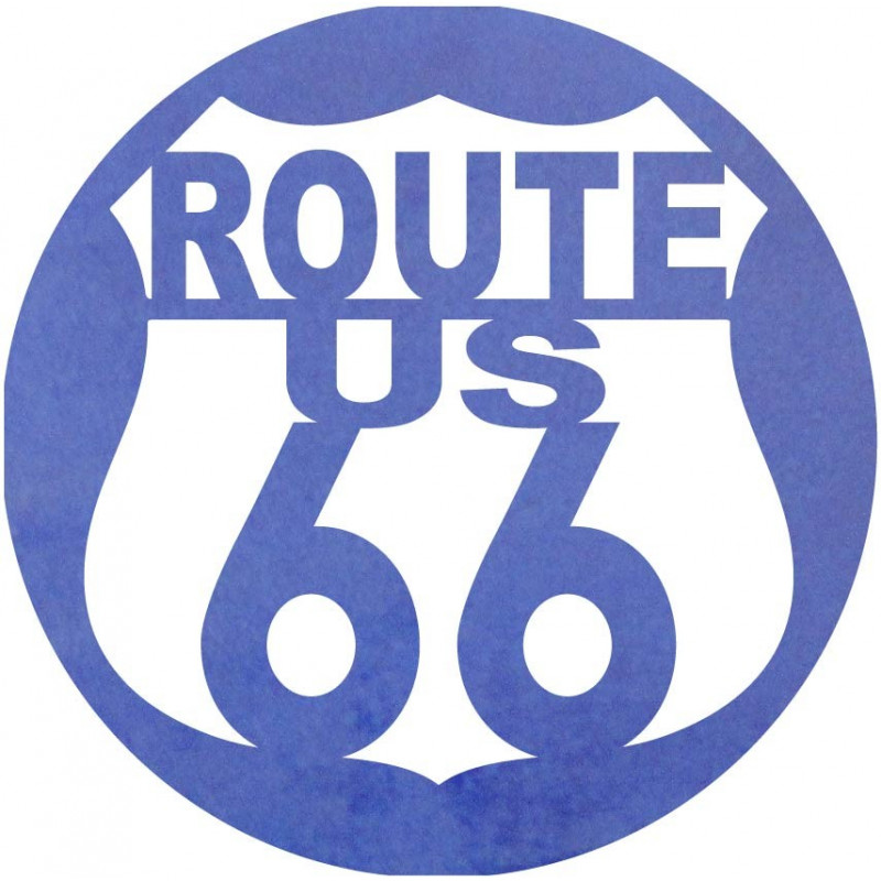 Wandbild aus Holz U.S. ROUTE 66