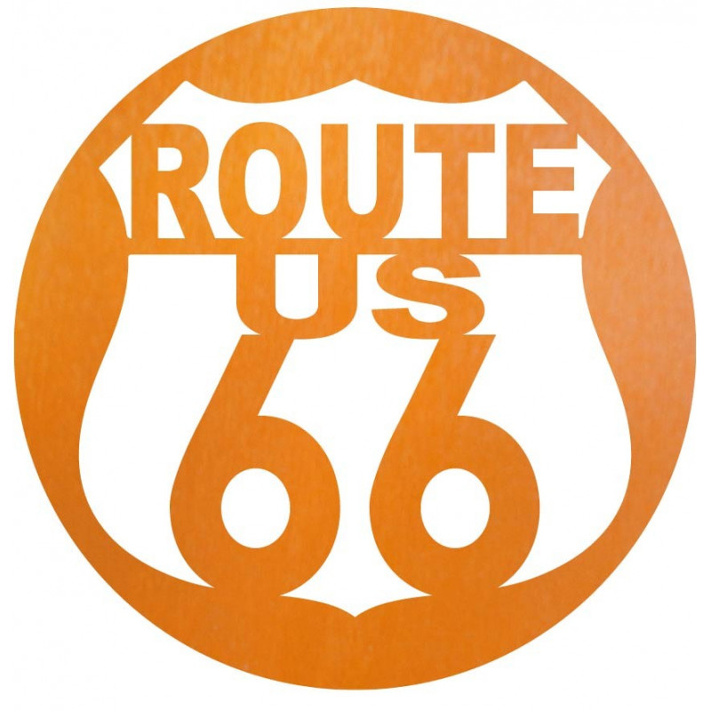 Wandbild aus Holz U.S. ROUTE 66