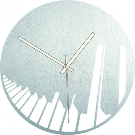 Holzuhr Klaviersinfonie schwarz und Farbe - BUBO