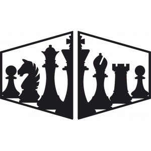 Elegantes Gemälde an der Wand einer Schachfigur - MIVAL |... 2